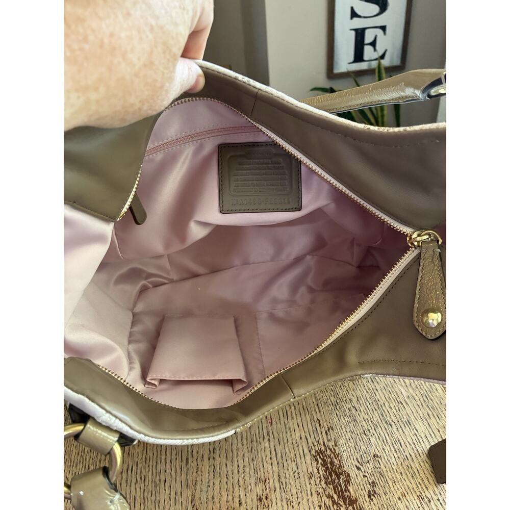Coach ASHLEY Signature Jacquard Satchel Shoulder Purse F23311 MSRP $358 NEW - Picture 11 of 12